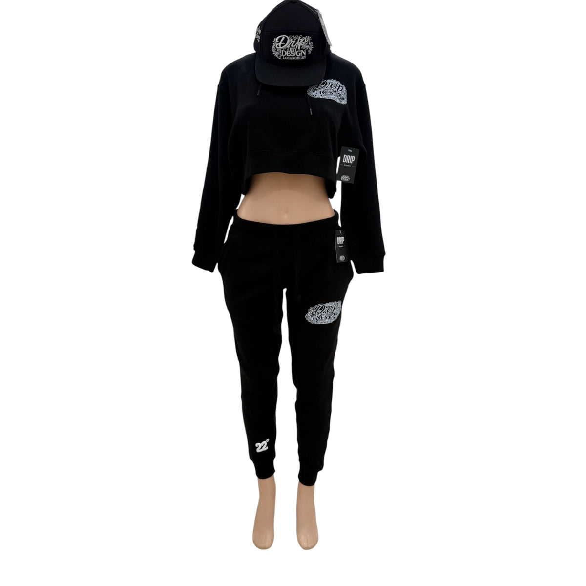 DBD Cropped Top Hoodie - dripbydesign.com